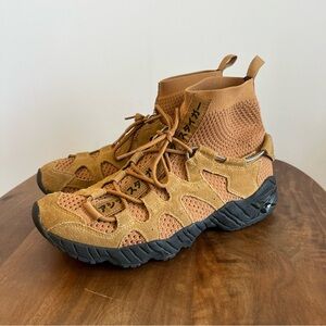 ASICS TIGER GEL MAI KNIT MT CARAMEL MEN SHOES SIZE 9.5